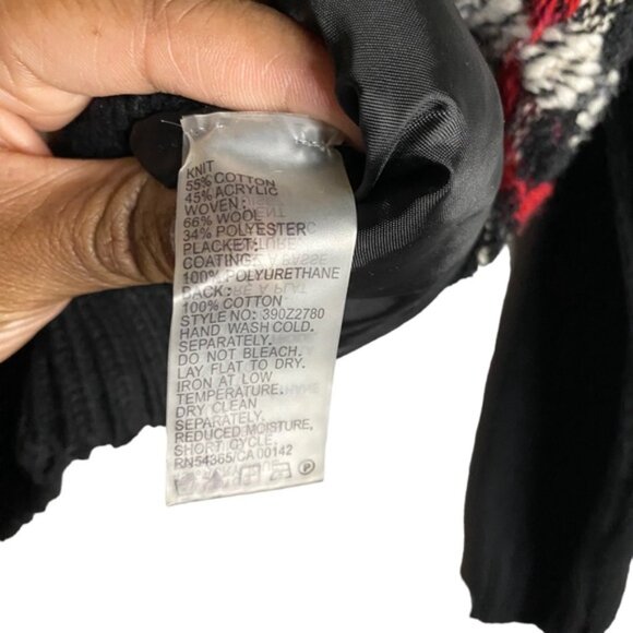 Peter Nygard Women's Patterned Wool Knit Jacket - Picture 6 of 7